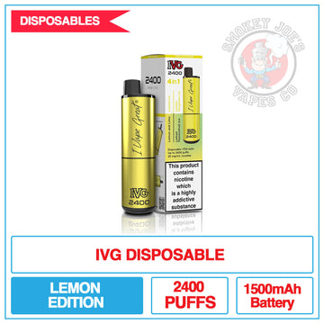 IVG 2400 - Disposable Vape - Lemon Edition | Smokey Joes Vapes Co