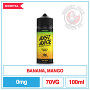 Just Juice Shortfill Banana Mango 100ml | Smokey Joes Vapes Co