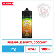 Just Juice Shortfill Pineapple Papaya Coconut 100ml | Smokey Joes Vapes Co