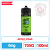 Just Juice - Apple And Pear On Ice - 100ml | Smokey Joes Vapes CO