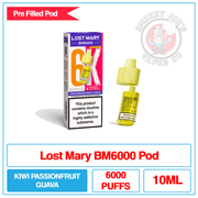 Lost Mary - BM6000 - Kiwi Passionfruit Guava - Pre Filled Pod