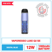 Vaporesso - Luxe Q2 SE - Pod Kit - Digital Blue | Smokey Joes Vapes Co
