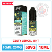 Nasty Salt Shisha - Lemon Mint | Smokey Joes Vapes Co.