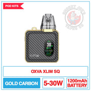Oxva - Xlim SQ Pro - Pod Kit - Gold Carbon | Smokey Joes Vapes Co
