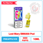 Lost Mary - BM6000 - Pineapple Ice - Pre Filled Pod