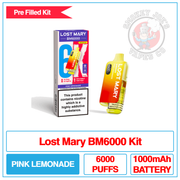 Lost Mary - BM6000 - Pink Lemonade - Pre Filled Vape Kit