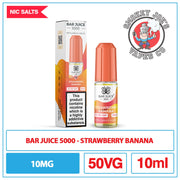 Bar Juice 5000 - Nic Salt - Strawberry Banana | Smokey Joes Vapes Co