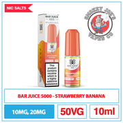 Bar Juice 5000 - Nic Salt - Strawberry Banana | Smokey Joes Vapes Co