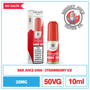 Bar Juice 5000 - Nic Salt - Strawberry Ice | Smokey Joes Vapes Co