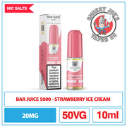 Bar Juice 5000 - Nic Salt - Strawberry Ice Cream | Smokey Joes Vapes Co
