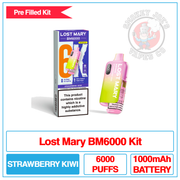 Lost Mary - BM6000 - Strawberry Kiwi - Pre Filled Vape Kit