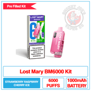Lost Mary - BM6000 - Strawberry Raspberry Cherry Ice - Pre Filled Vape Kit