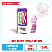 Lost Mary - BM6000 - Summer Grape - Pre Filled Pod