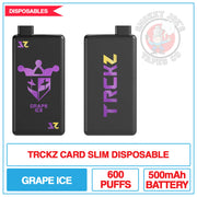 TRCKZ Card - Slim Disposable Vape - Grape Ice | Smokey Joes Vapes Co