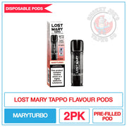 Lost Mary - Tappo - Replacement Pods - Marryturbo | Smokey Joes Vapes Co