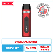 Uwell - Caliburn X - Pod Kit - Ribbon Red | Smokey Joes Vapes Co