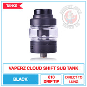 Vaperz Cloud - Shift - Sub Tank - Black | Smokey Joes Vapes Co