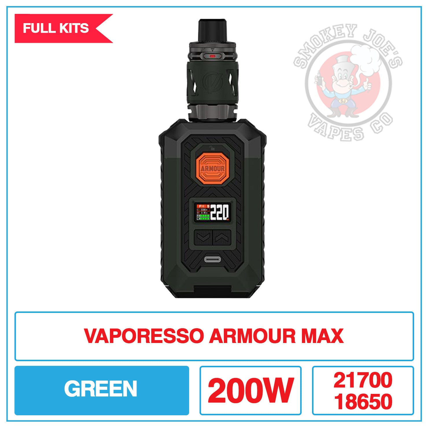 Vaporesso - Armour Max - Full Kit | Smokey Joes Vapes Co Vaporesso - Armour Max - Full Kit | Smokey Joes Vapes Co