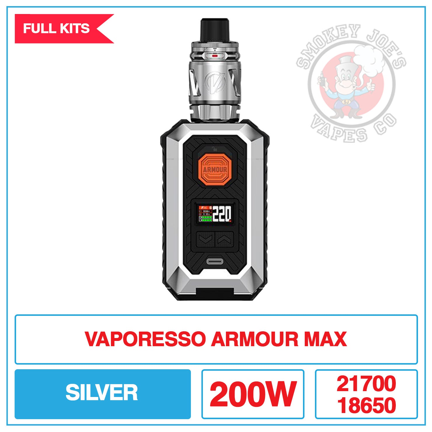 Vaporesso - Armour Max - Full Kit | Smokey Joes Vapes Co Vaporesso - Armour Max - Full Kit | Smokey Joes Vapes Co