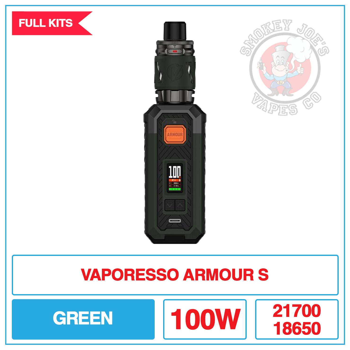 Vaporesso - Armour S - Vape Kit | Smokey Joes Vapes Co Vaporesso - Armour S - Vape Kit | Smokey Joes Vapes Co