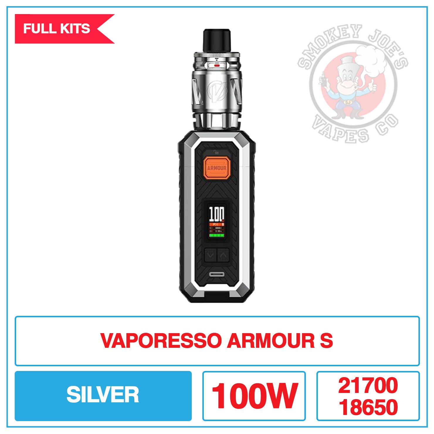 Vaporesso - Armour S - Vape Kit | Smokey Joes Vapes Co Vaporesso - Armour S - Vape Kit | Smokey Joes Vapes Co