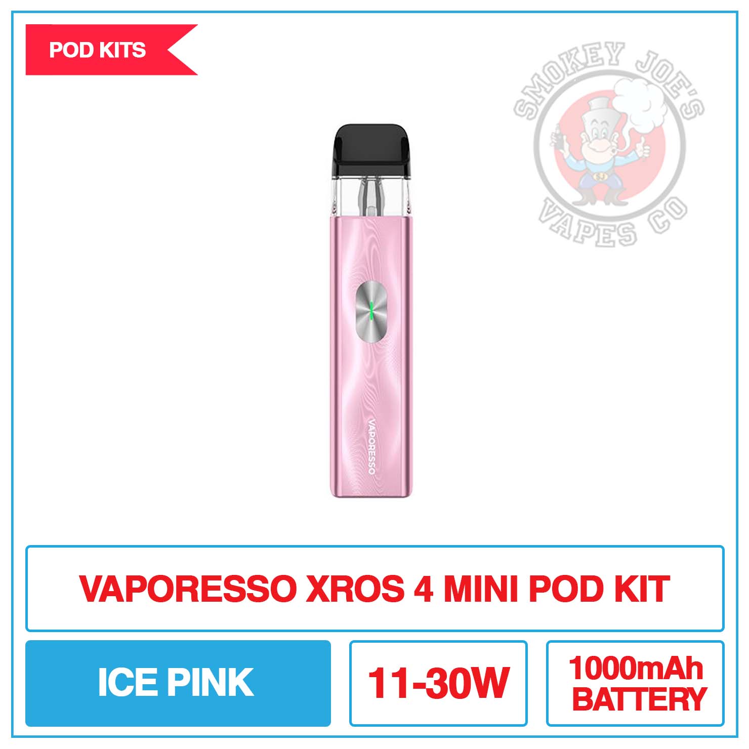 Vaporesso - Xros 4 Mini - Pod Kit | Smokey Joes Vapes Co Vaporesso - Xros 4 Mini - Pod Kit | Smokey Joes Vapes Co