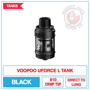 Voopoo - Uforce L - Subohm - Tank - Black | Smokey Joes Vapes Co