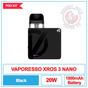 Vaporesso - Xros 3 Nano - Black | Smokey Joes Vapes Co