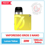 Vaporesso - Xros 3 Nano - Lemon Yellow | Smokey Joes Vapes Co