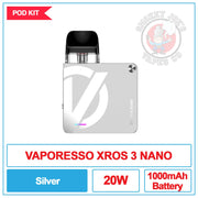 Vaporesso - Xros 3 Nano - Silver | Smokey Joes Vapes Co
