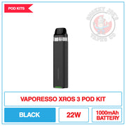 Vaporesso - Xros 3 Mini - Pod Kit - Black | Smokey Joes Vapes Co