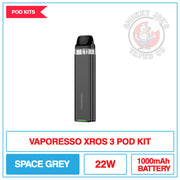 Vaporesso - Xros 3 Mini - Pod Kit - Space Grey | Smokey Joes Vapes Co