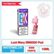 Lost Mary - BM6000 - Watermelon Ice - Pre Filled Pod