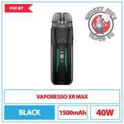 Vasporesso - Luxe XR Max - Pod Kit - Black | Smpkey Joes Vapes Co