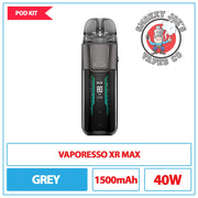 Vasporesso - Luxe XR Max - Pod Kit - Grey | Smpkey Joes Vapes Co