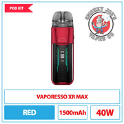 Vasporesso - Luxe XR Max - Pod Kit - Red | Smpkey Joes Vapes Co