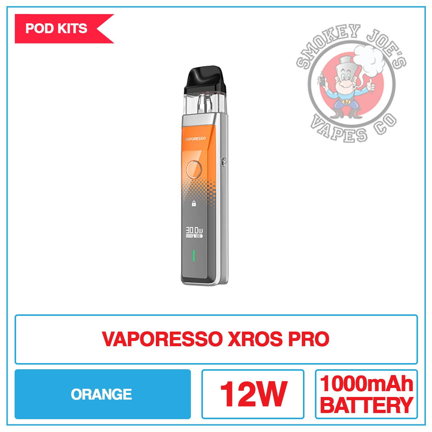 Vaporesso - Xros Pro - Pod Kit | Smokey Joes Vapes Co Vaporesso - Xros Pro - Pod Kit | Smokey Joes Vapes Co