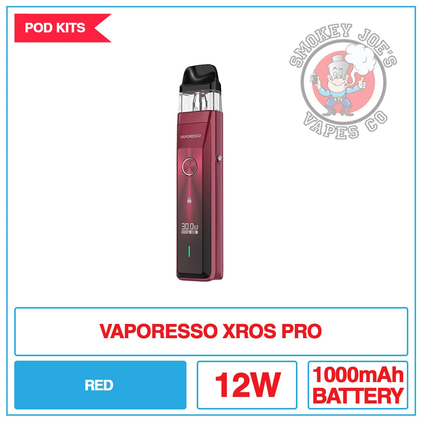 Vaporesso - Xros Pro - Pod Kit | Smokey Joes Vapes Co Vaporesso - Xros Pro - Pod Kit | Smokey Joes Vapes Co