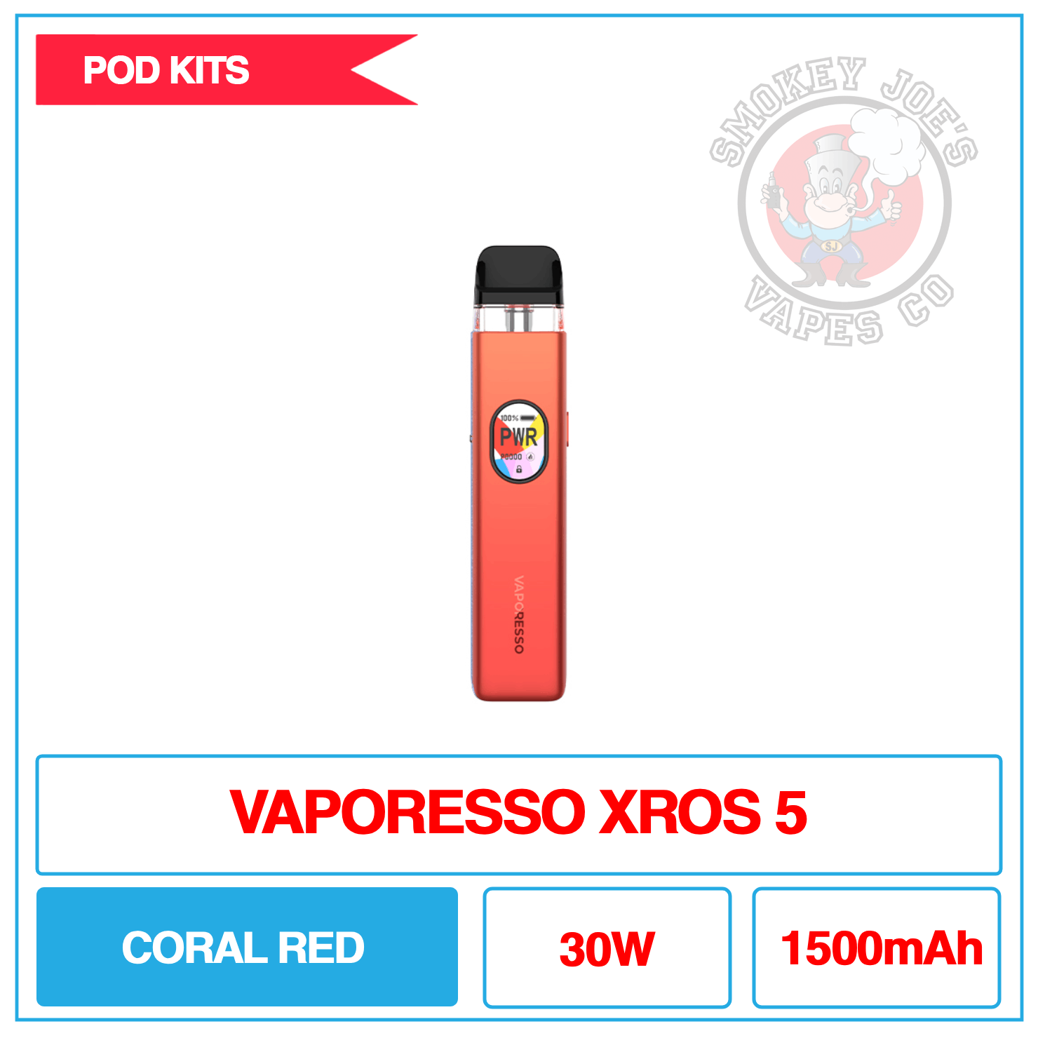 Vaporesso - Xros 5 - Pod Kit | Smokey Joes Vapes Co Vaporesso - Xros 5 - Pod Kit | Smokey Joes Vapes Co