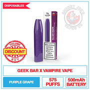 Vampire Vape - Geek Bar - Disposable Vape - All Day Grape