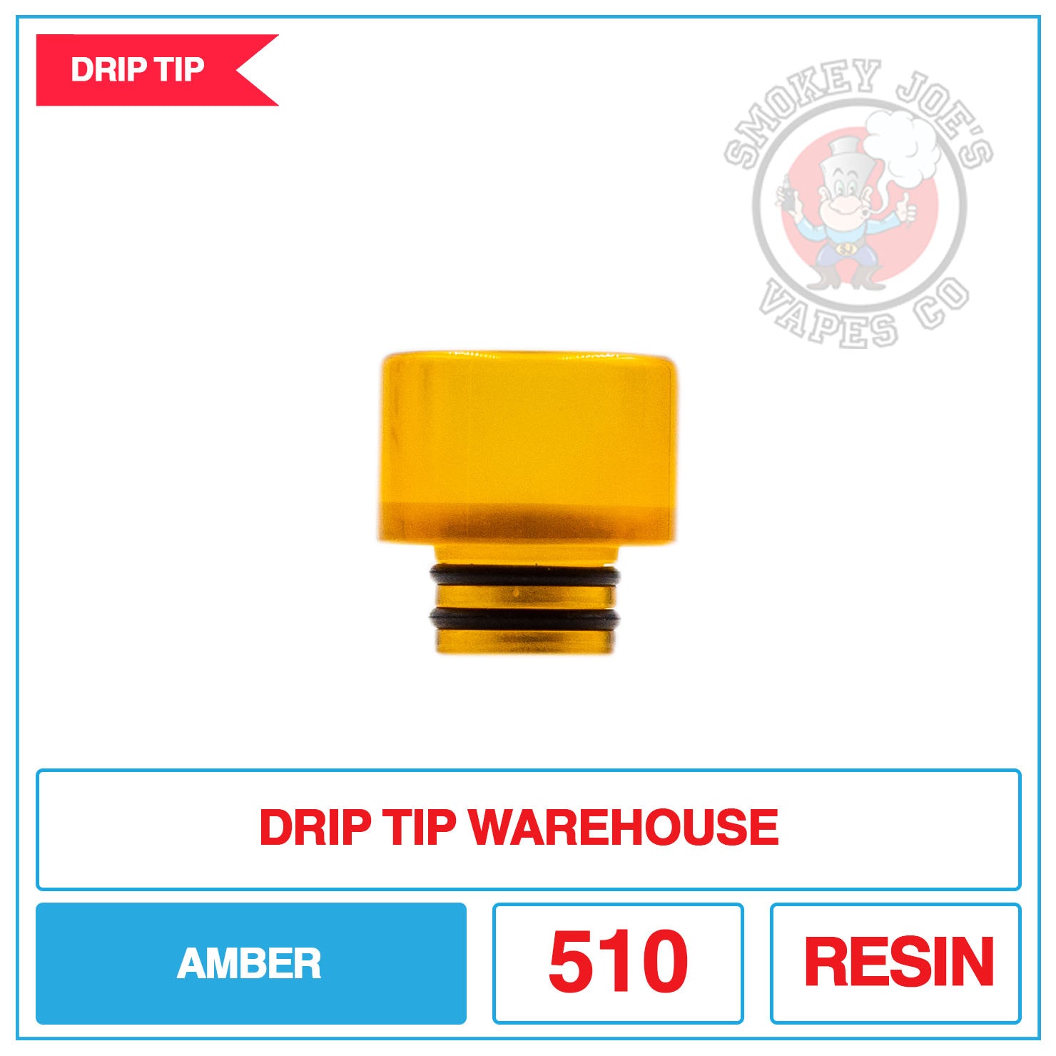Drip Tip Warehouse - 510 Drip Tip - Amber | Smokey Joes Vapes Co Drip Tip Warehouse - 510 Drip Tip - Amber | Smokey Joes Vapes Co