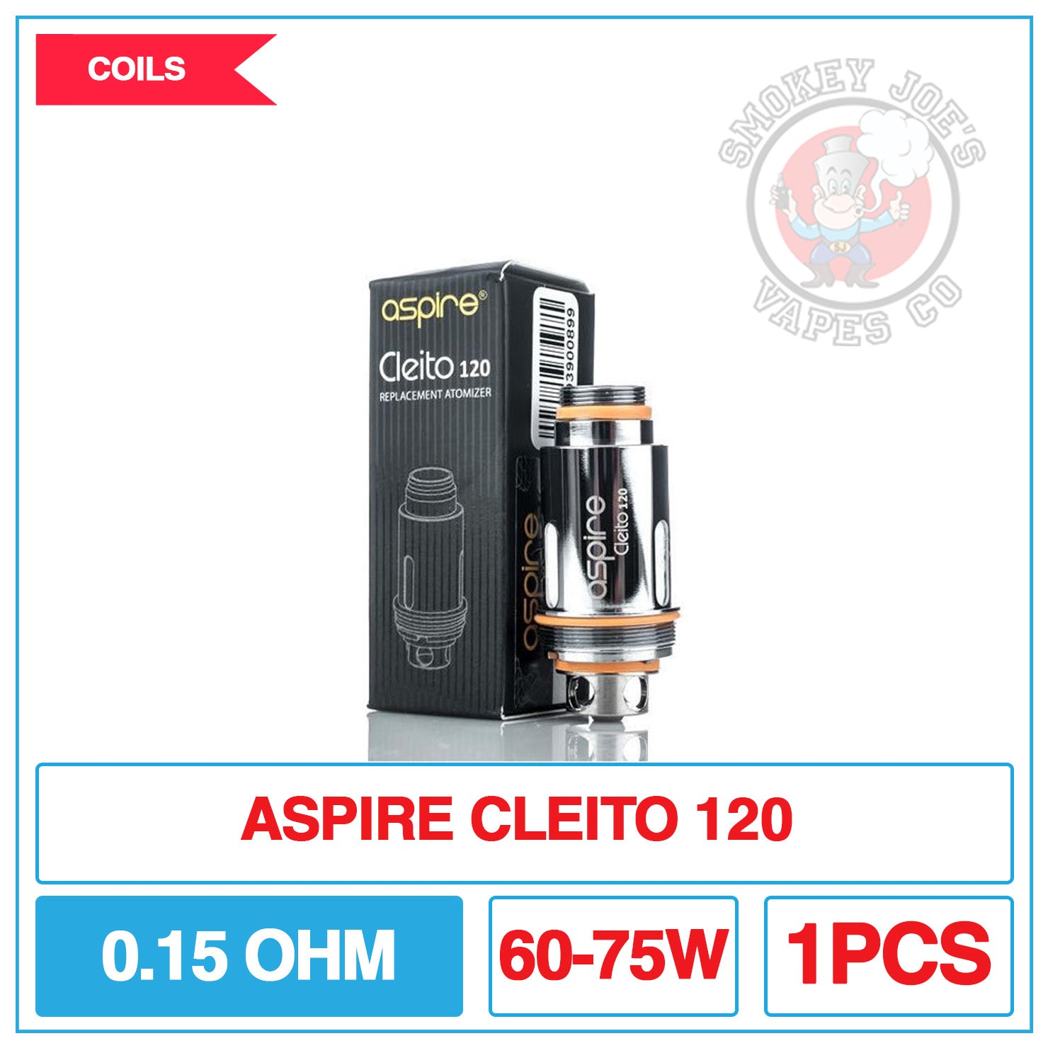 Aspire - Cleito 120 - Replacement Coils 0.15ohm | Smokey Joes Vapes Co