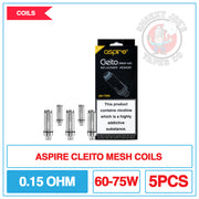 Aspire Cleito 0.15OHM Mesh Coils 5PCS | Smokey Joes Vapes Co