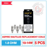 Aspire Nautilus Replacement Coils 1.8 Ohm | Smokey Joes Vapes Co