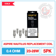 Aspire Nautilus Replacement Coils 0.4 Ohm | Smokey Joes Vapes Co