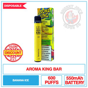 Aroma King Bar - Banana Ice - 20mg | Smokey Joes Vapes Co