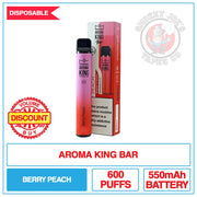 Aroma King Bar - Berry Peach - 20mg | Smokey Joes Vapes Co