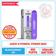 Juice N Power - Power Bar - Blackcurrant Ice | Smokey Joes Vapes Co