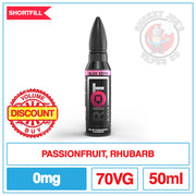 Riot Squad - BLCK EDTN Twin Pack - Deluxe Passionfruit Rhubarb - 50ml.