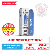 Juice N Power  - Power Bar - Blue Raspberry Lemonade | Smokey Joes Vapes Co